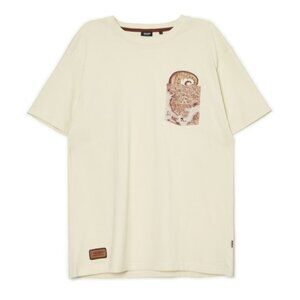 Men's Short Sleeve T-Shirt, Creme, Size M